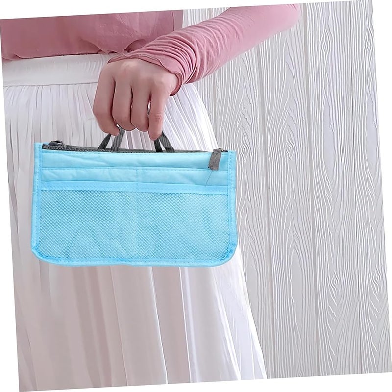 Safigle Elegant Blue Double Zipper Toiletry Bag For Travel And Daily Use - Image 4